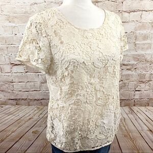 Madewell lace top   